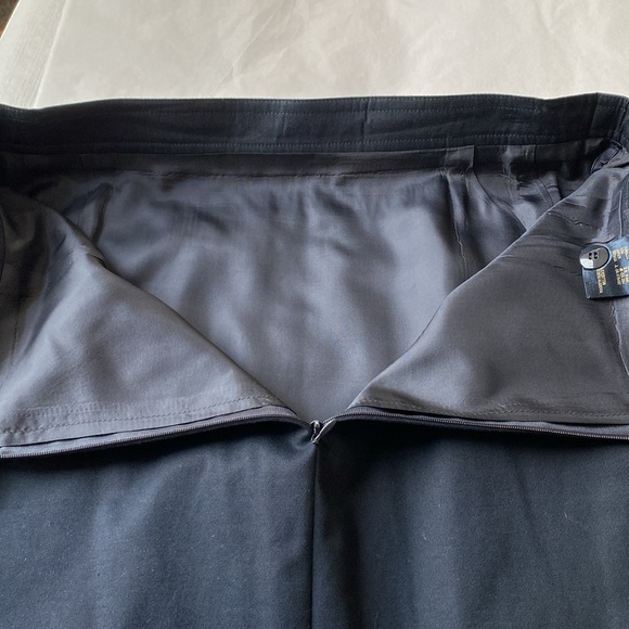 Vintage Escada Pencil Skirt in Navy Cotton - Size EU 42 - Picture 5 of 5